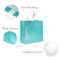 Wrapables Glossy Non-Woven Reusable Gift Bags with Handles for Weddings, Bridal Showers, Parties (Set of 8)